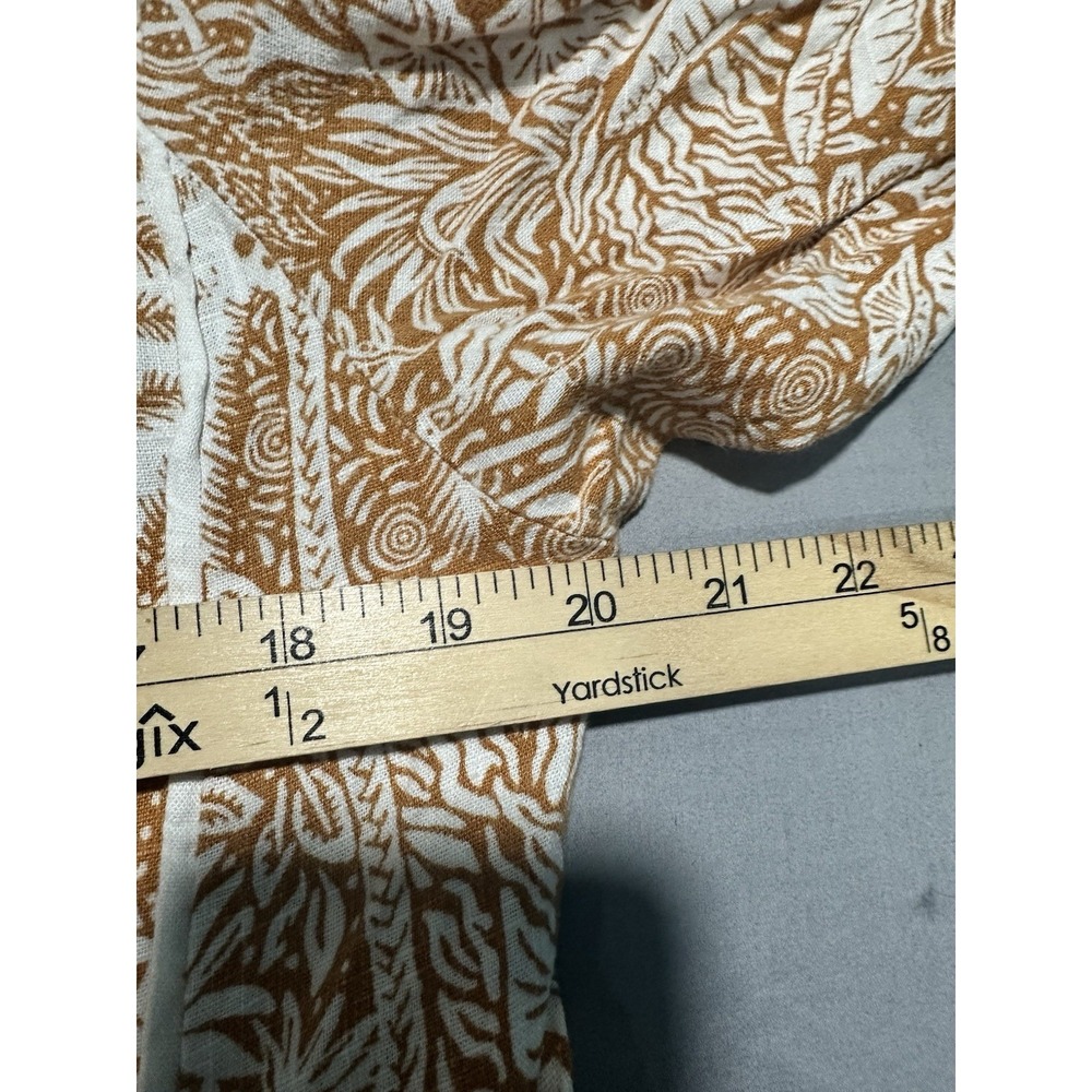 Desmond Dempsey X H&M Kaftan Dress L Midi Tropical Button Up L - Picture 4 of 7